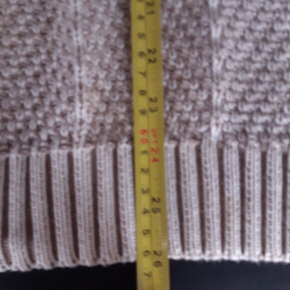 Eddie Bauer SZ M 100% Cotton Beige Men's Crew Neck Pullover Sweater - Picture 10 of 14